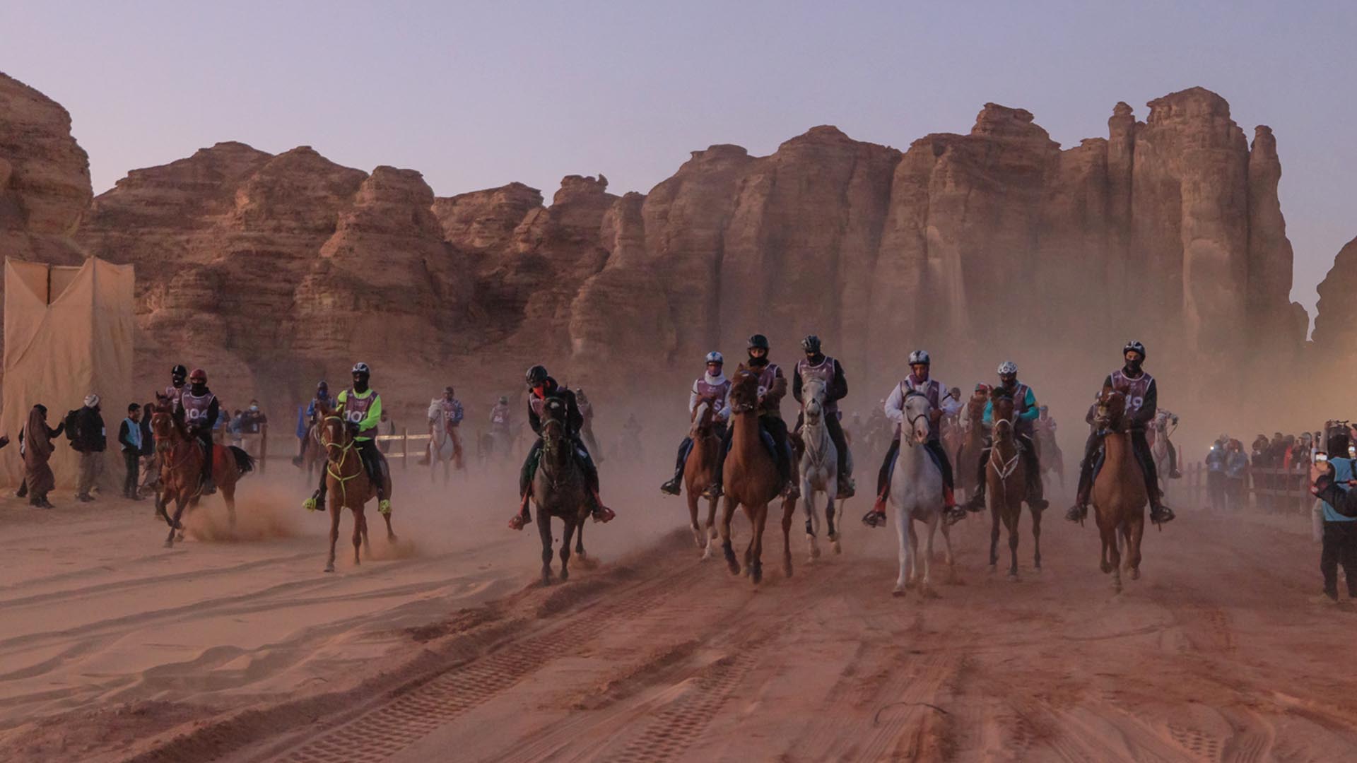 مشاركة الفريق الملكي للقدرة في سباق كأس خادم الحرمين الشريفين للقدرة والتحمل لمسافة 120 كم